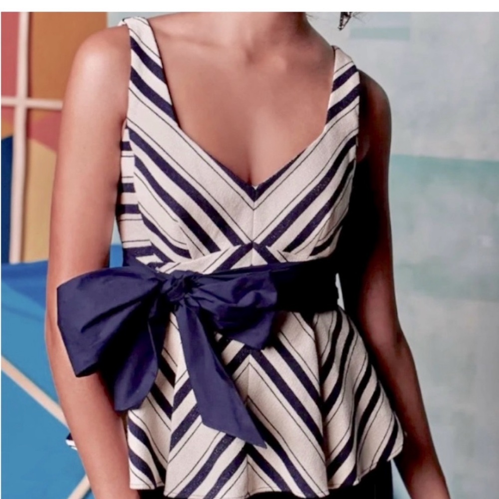 Anthropologie Maeve Peplum top, size 6